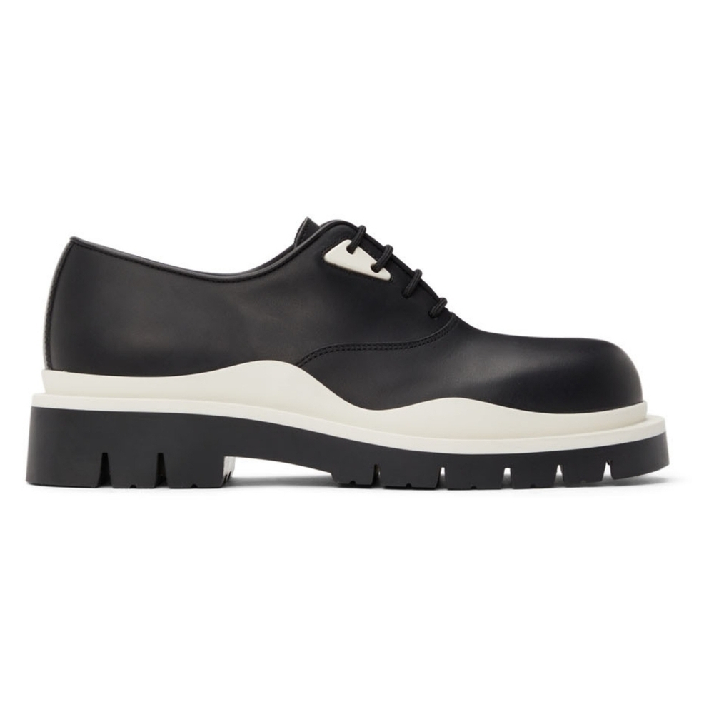 Bottega Veneta Black & White Tire Derbys size 39 BNWB
